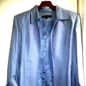 Anne Klein linen open-front jacket